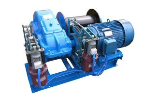 Hluav taws xob ceeb toom winch nrog Tsis Siv Neeg Load-Tuav Nres