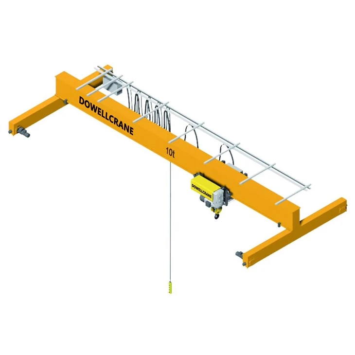 EOT Bridge Type Top Running Rail Mounted 2 Ton Overhead Crane For Sale