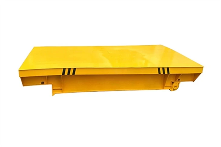 Forklift Towed Flat Decking Rail Transfer Flat Cart