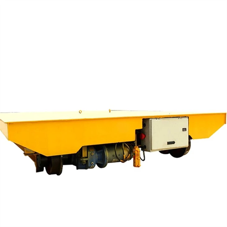 Forklift Towed Flat Decking Rail Transfer Flat Cart